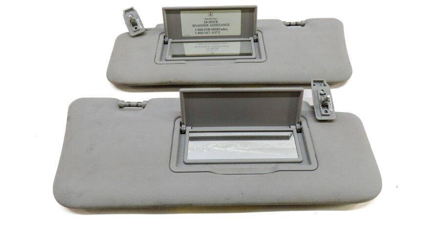 Thumbnail 4: 06-12 MERCEDES GL ML CLASS (W164 X164) FRONT LEFT & RIGHT SUNVISOR SET (GREY)
