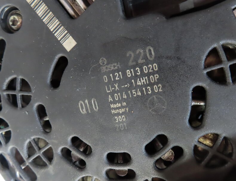 Thumbnail 7: 09-13 MERCEDES E GL ML S R CLASS (W164 W212 X164) 3.0L DIESEL 220 AMP ALTERNATOR