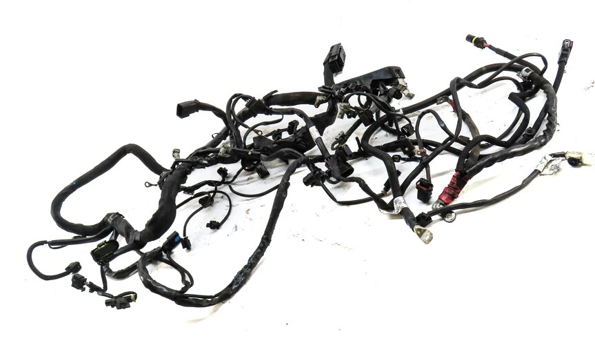 Thumbnail 2: 2012 MERCEDES GL350 (X164) 3.0L OM642 TURBO DIESEL ENGINE WIRE WIRING HARNESS