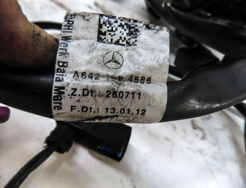 Thumbnail 9: 2012 MERCEDES GL350 (X164) 3.0L OM642 TURBO DIESEL ENGINE WIRE WIRING HARNESS