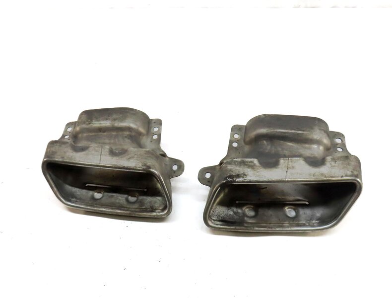 Thumbnail 2: 07-12 MERCEDES GL (X164) 3.0L DIESEL REAR LEFT & RIGHT MUFFLER EXHAUST TIP SET 2
