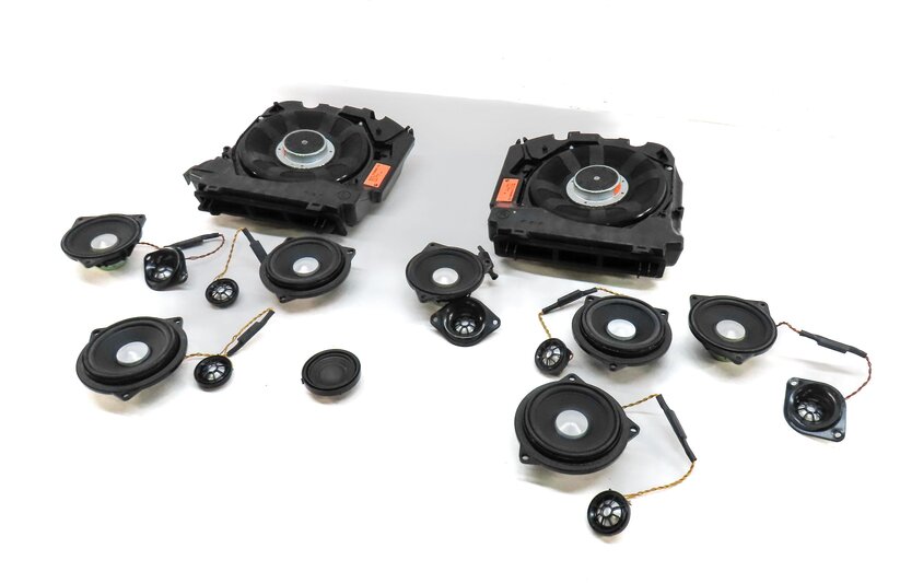 Thumbnail 1: 2011 BMW 535i (F10) DOOR DASH DECK WOOFER MIDRANGE TWEETER SPEAKER SET 17