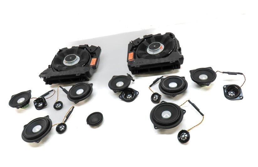 Thumbnail 2: 2011 BMW 535i (F10) DOOR DASH DECK WOOFER MIDRANGE TWEETER SPEAKER SET 17