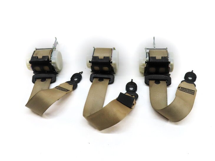 Thumbnail 2: 2011 BMW 535i (F10) REAR LEFT RIGHT & CENTER SEATBELT RETRACTOR SET 3 (BEIGE)