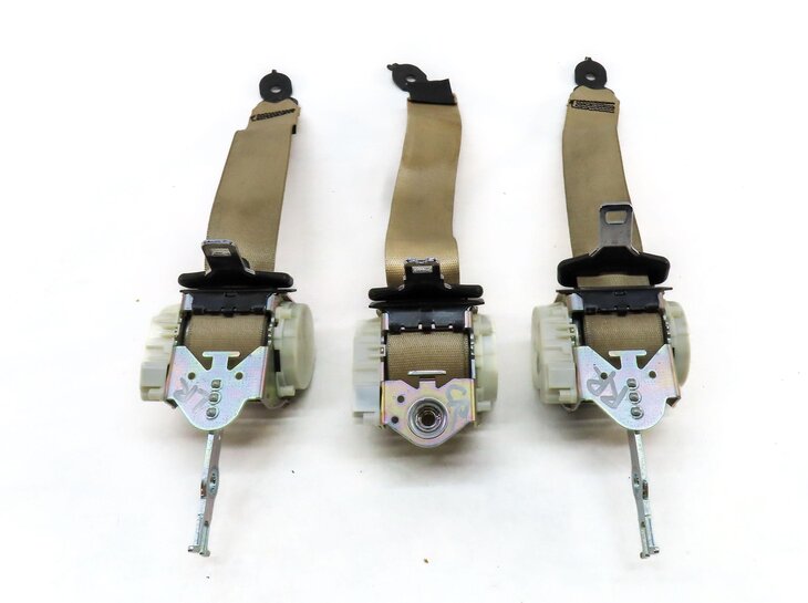 Thumbnail 4: 2011 BMW 535i (F10) REAR LEFT RIGHT & CENTER SEATBELT RETRACTOR SET 3 (BEIGE)