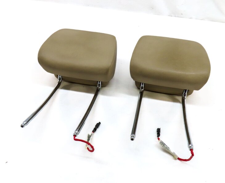 11-13 BMW GT 5-SERIES (F07 F10) FRONT LEFT & RIGHT SEAT HEADREST SET-2 (BEIGE)