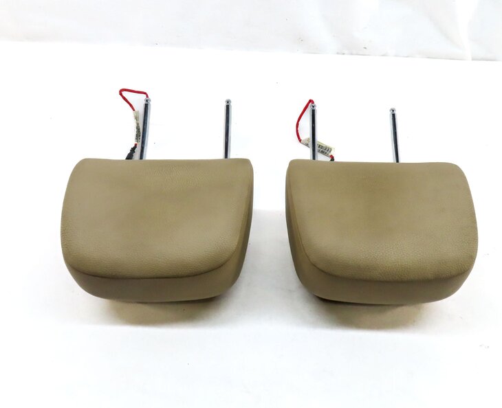 Thumbnail 4: 11-13 BMW GT 5-SERIES (F07 F10) FRONT LEFT & RIGHT SEAT HEADREST SET-2 (BEIGE)