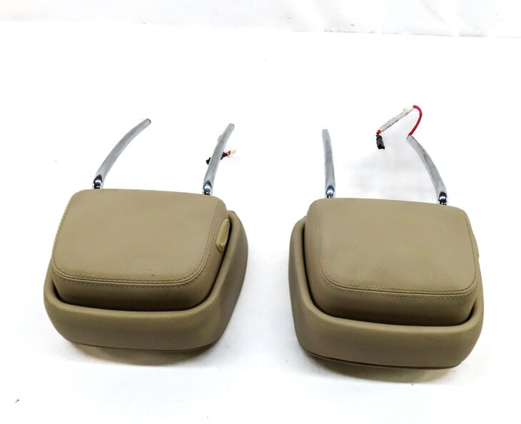 Thumbnail 5: 11-13 BMW GT 5-SERIES (F07 F10) FRONT LEFT & RIGHT SEAT HEADREST SET-2 (BEIGE)