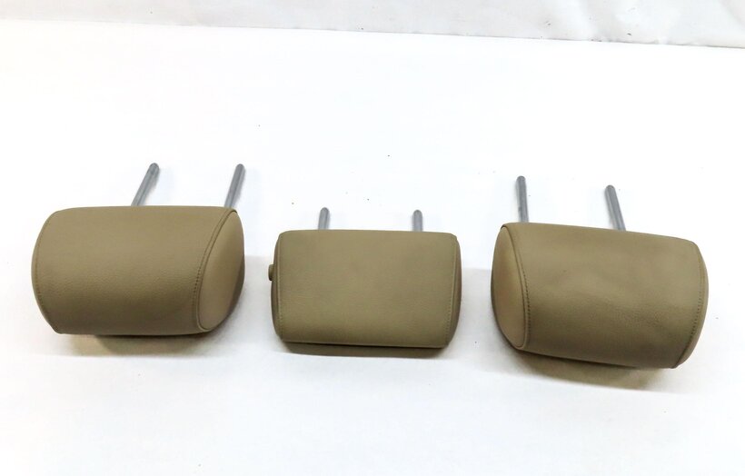 Thumbnail 4: 11-16 BMW GT 5-SERIES F07 F10 REAR LEFT CENTER & RIGHT SEAT HEADREST SET (BEIGE)