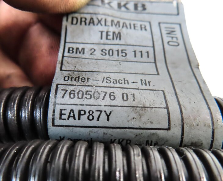 Thumbnail 6: 2011 BMW 535i (F10) 3.0L N55 TURBO ENGINE WIRE WIRING HARNESS 760507601