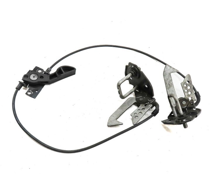 2011 BMW 535i F10 LEFT & RIGHT HOOD SAFETY CATCH HOOK SET2 & CABLE RELEASE LEVER