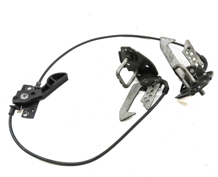Thumbnail 2: 2011 BMW 535i F10 LEFT & RIGHT HOOD SAFETY CATCH HOOK SET2 & CABLE RELEASE LEVER