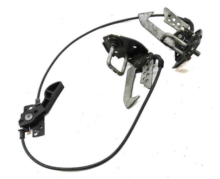 Thumbnail 3: 2011 BMW 535i F10 LEFT & RIGHT HOOD SAFETY CATCH HOOK SET2 & CABLE RELEASE LEVER