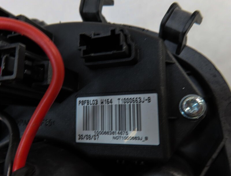 Thumbnail 7: 06-13 MERCEDES GL ML R CLASS (W164 W251 X164) REAR HEATER A/C BLOWER FAN MOTOR