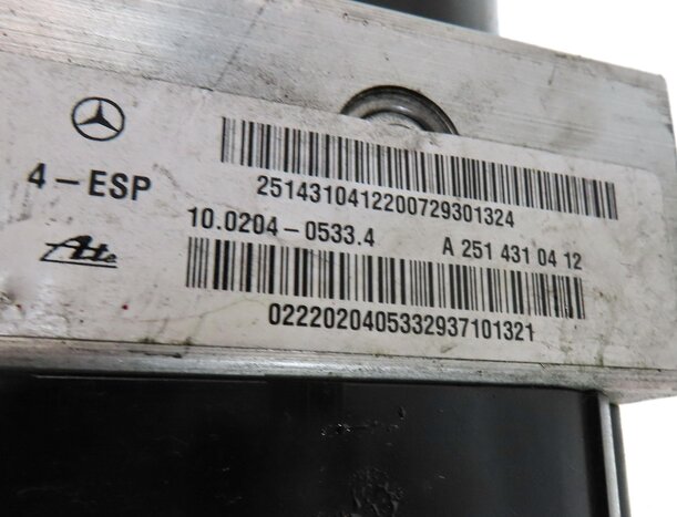 Thumbnail 7: 2008 MERCEDES GL450 (X164) 4.6L M273 ENGINE ABS ANTI-LOCK BRAKE PUMP w/ MODULE