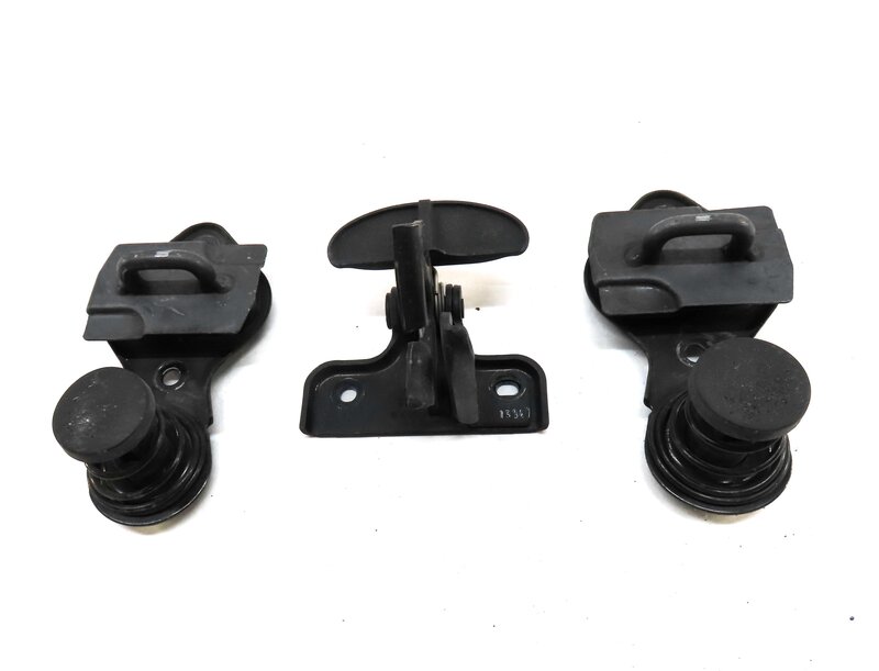Thumbnail 2: 2008 MERCEDES GL450 (X164) HOOD SAFETY CATCH HOOK w/ RELEASE LEVER & SPRING SET3