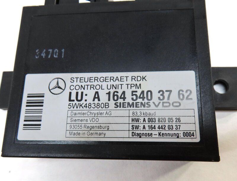 Thumbnail 4: 06-12 MERCEDES GL320 GL450 ML320 ML350 (X164 W164) TPMS TIRE AIR PRESSURE MODULE
