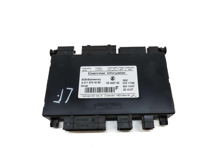Thumbnail 2: 2008 MERCEDES GL450 (X164) FRONT LEFT SEAT CONTROL MODULE 2118704085