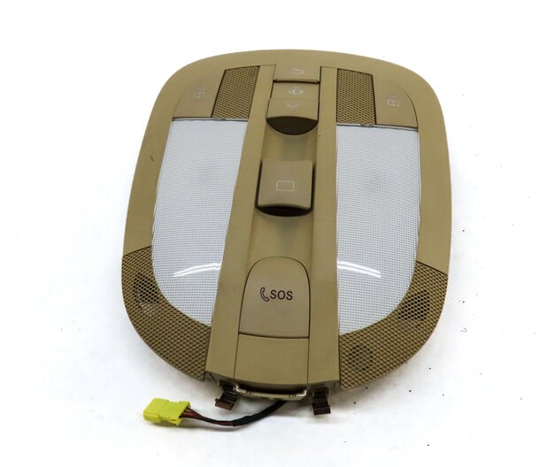 Thumbnail 2: 2008 MERCEDES GL450 X164 FRONT CENTER ROOF PRIMARY DOMELIGHT DOME LIGHT (BEIGE)