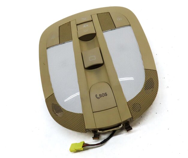 Thumbnail 3: 2008 MERCEDES GL450 X164 FRONT CENTER ROOF PRIMARY DOMELIGHT DOME LIGHT (BEIGE)