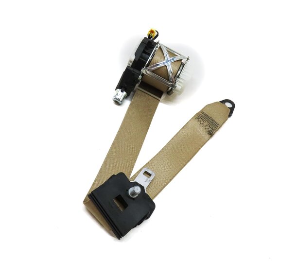 2008 MERCEDES GL450 X164 REAR 2ND ROW RIGHT SEATBELT SEAT BELT RETRACTOR (BEIGE)