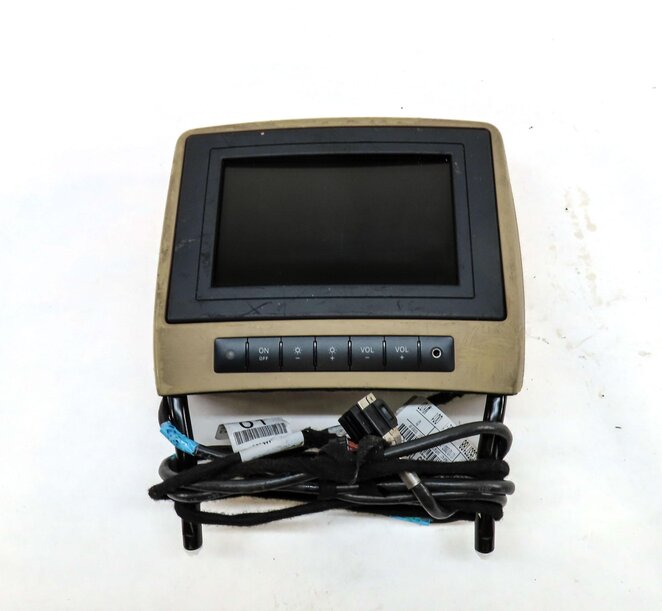 Thumbnail 4: 06-12 MERCEDES GL R CLASS FRONT LEFT OR RIGHT DVD TV ENTERTAINMENT SCREEN BROWN
