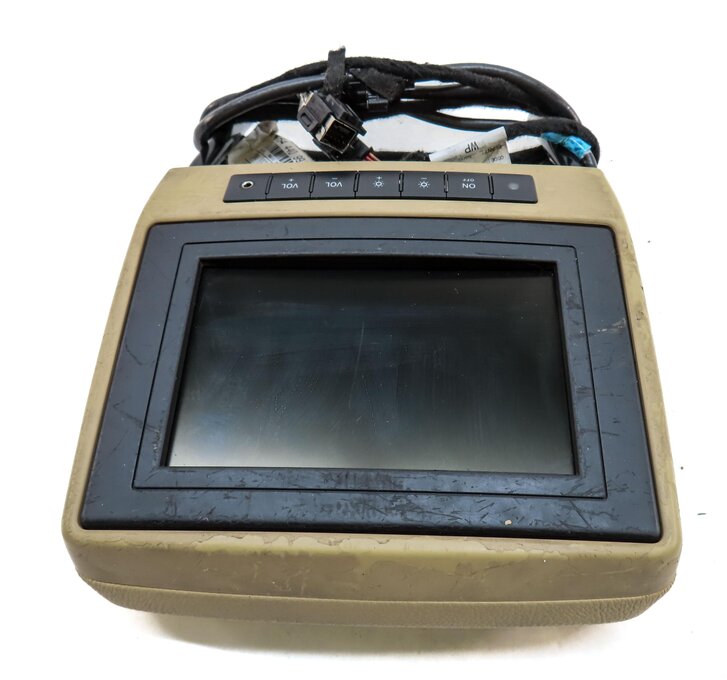 Thumbnail 7: 06-12 MERCEDES GL R CLASS FRONT LEFT OR RIGHT DVD TV ENTERTAINMENT SCREEN BROWN