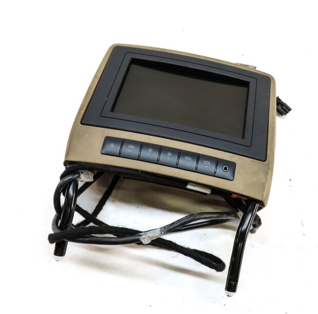06-12 MERCEDES GL R CLASS FRONT LEFT OR RIGHT DVD TV ENTERTAINMENT SCREEN BROWN