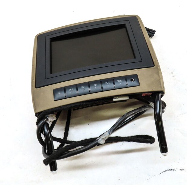Thumbnail 4: 06-12 MERCEDES GL R CLASS FRONT LEFT OR RIGHT DVD TV ENTERTAINMENT SCREEN BROWN