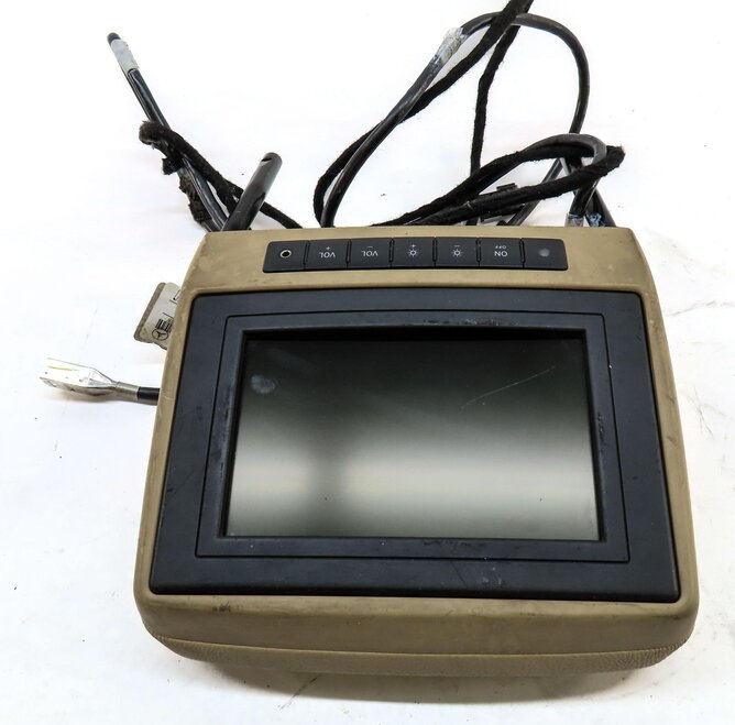 Thumbnail 7: 06-12 MERCEDES GL R CLASS FRONT LEFT OR RIGHT DVD TV ENTERTAINMENT SCREEN BROWN