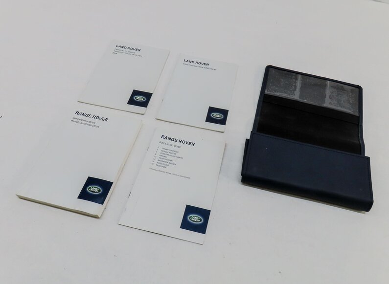 2013 LAND RANGE ROVER (L405) OWNERS MANUAL BOOKLET SET 4 w/ CARRYING CASE