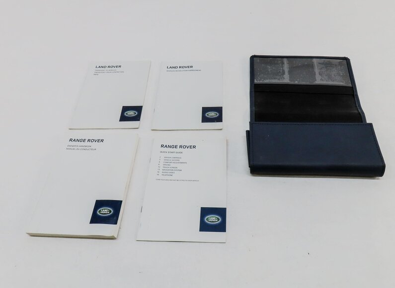 Thumbnail 2: 2013 LAND RANGE ROVER (L405) OWNERS MANUAL BOOKLET SET 4 w/ CARRYING CASE