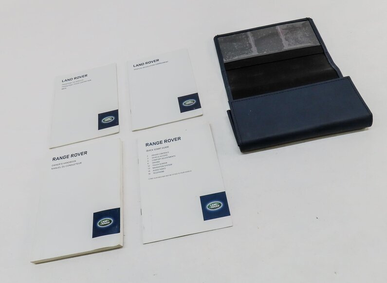Thumbnail 3: 2013 LAND RANGE ROVER (L405) OWNERS MANUAL BOOKLET SET 4 w/ CARRYING CASE