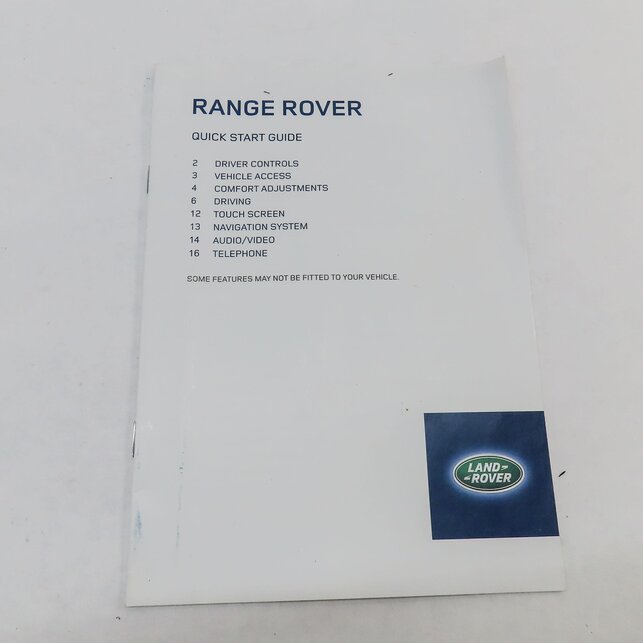 Thumbnail 4: 2013 LAND RANGE ROVER (L405) OWNERS MANUAL BOOKLET SET 4 w/ CARRYING CASE