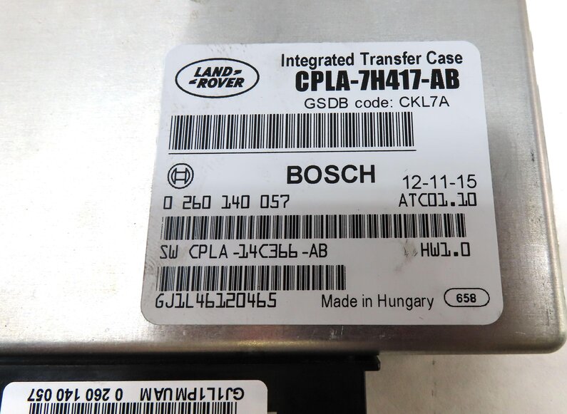 Thumbnail 4: 2013 LAND RANGE ROVER (L405) TRANSFER CASE CONTROL MODULE CPLA7H417AB