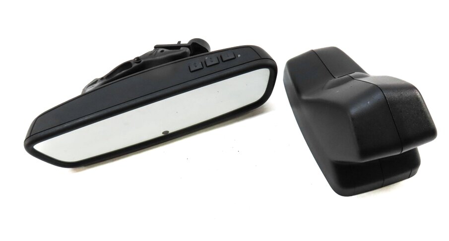 Thumbnail 3: 13-14 LAND RANGE ROVER (L405) REARVIEW MIRROR (BLACK) AUTODIM GARAGE HOMELINK