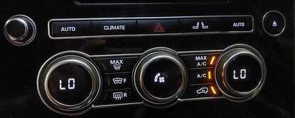 Thumbnail 2: 2013 RANGE ROVER (L405) FRONT HEATER A/C TEMPERATURE CLIMATE CONTROL PANEL