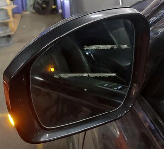 Thumbnail 3: 2013 RANGE ROVER (L405) LEFT - PFOLD BLIND SPOT CAMERA DOOR MIRROR (BLACK)
