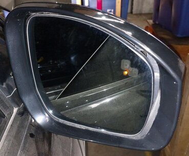 Thumbnail 3: 2013 RANGE ROVER (L405) RIGHT - PFOLD BLIND SPOT CAMERA DOOR MIRROR (BLACK)