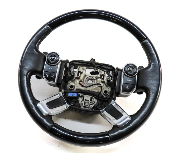 Thumbnail 1: 13-21 DISCOVERY RANGE ROVER (L405 L462) HEATED STEERING WHEEL w/ PADDLES (BLACK)
