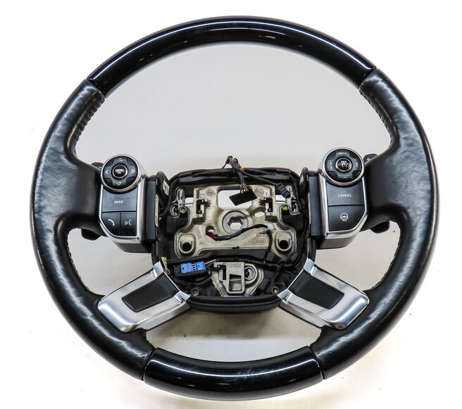 Thumbnail 2: 13-21 DISCOVERY RANGE ROVER (L405 L462) HEATED STEERING WHEEL w/ PADDLES (BLACK)