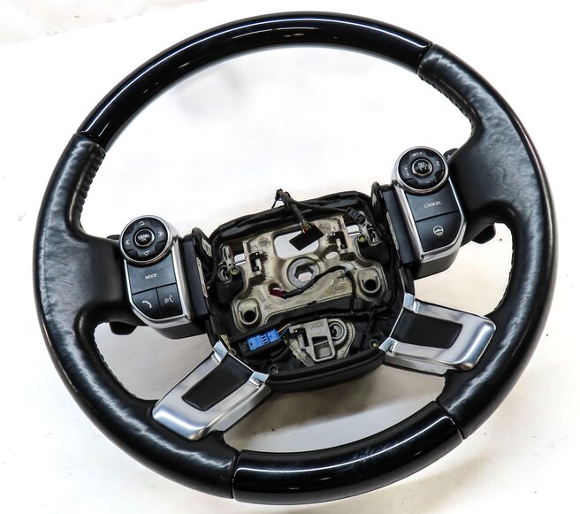 Thumbnail 3: 13-21 DISCOVERY RANGE ROVER (L405 L462) HEATED STEERING WHEEL w/ PADDLES (BLACK)