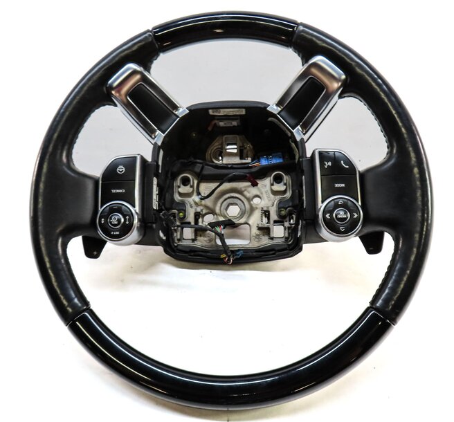 Thumbnail 4: 13-21 DISCOVERY RANGE ROVER (L405 L462) HEATED STEERING WHEEL w/ PADDLES (BLACK)
