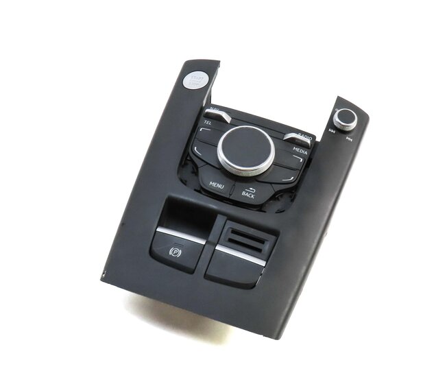 16-18 AUDI A3 E-TRON (8V 8VF) RADIO STEREO MMI CONTROL SWITCH KNOB BUTTON PANEL