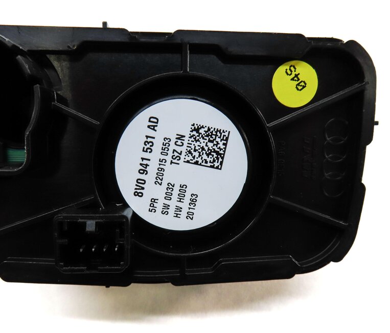 Thumbnail 6: 2016 AUDI A3 (8V) HEADLIGHT HEAD LIGHT LAMP DASH SWITCH CONTROL KNOB (BLACK)