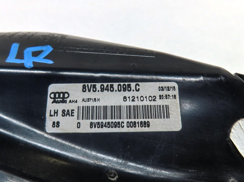Thumbnail 6: 15-16 AUDI A3 S3 8V SEDAN CONVERTIBLE LEFT OUTER LED TAILLIGHT BRAKE LIGHT LAMP