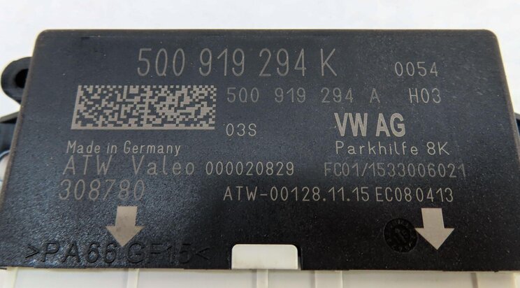 Thumbnail 4: 2016 AUDI A3 (8V) PARK DISTANCE ASSIST PDC CONTROL MODULE 5Q0919294K