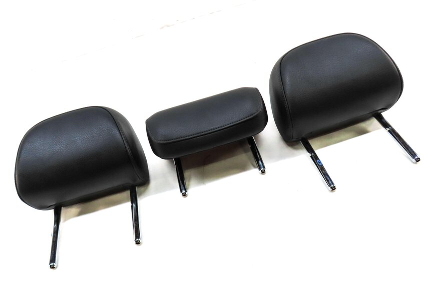 Thumbnail 2: 2015-2020 AUDI A3 (8V) REAR SEAT LEFT CENTER & RIGHT HEADREST SET-3 (BLACK)