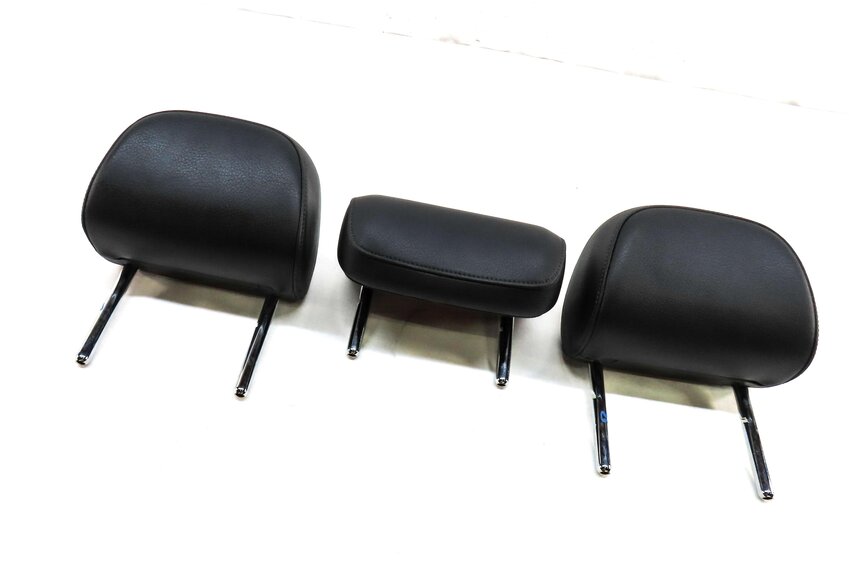 Thumbnail 6: 2015-2020 AUDI A3 (8V) REAR SEAT LEFT CENTER & RIGHT HEADREST SET-3 (BLACK)