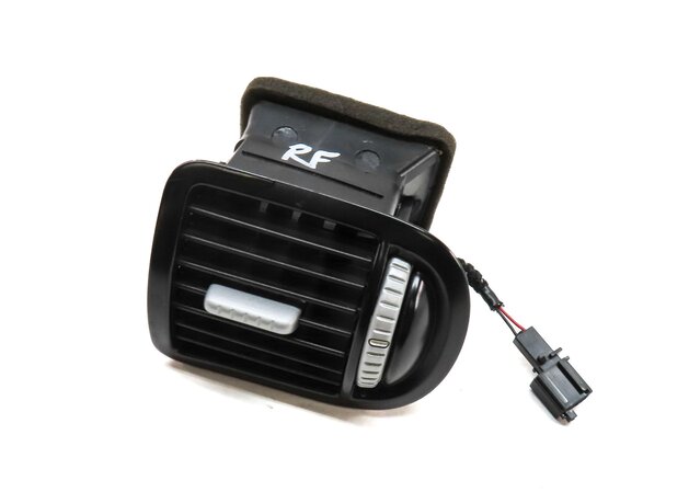 Thumbnail 1: 2009 PORSCHE CAYENNE (957) FRONT RIGHT DASH A/C HEATER AIR VENT (BLACK & SILVER)